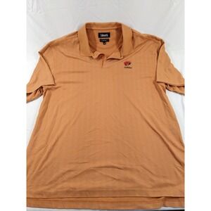 Ashworth Men's Moisture Wicking XL Orange Polo Shirt Golf Club Leilehua